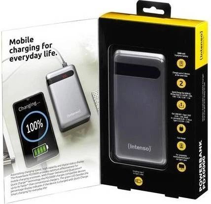 Зовнішній акумулятор (Power Bank) Intenso PD20000 20000mAh ANTHRACITE 7332354 фото