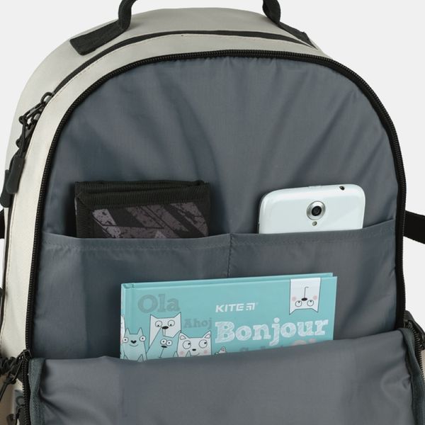 Рюкзак GoPack Education Teens бежевий (GO25-186L-4) GO25-186L-4 фото