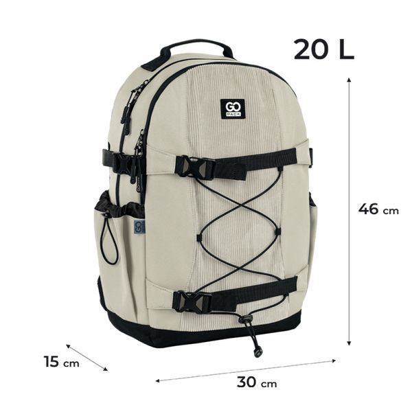 Рюкзак GoPack Education Teens бежевий (GO25-186L-4) GO25-186L-4 фото