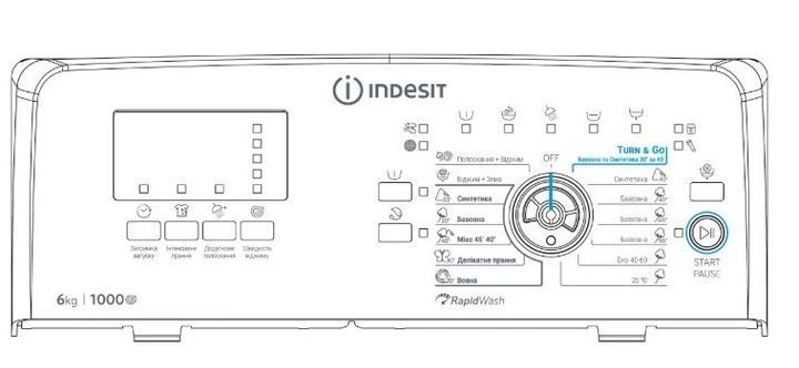 Пральна машина INDESIT BTW S60400 EU/N 859991653420 фото