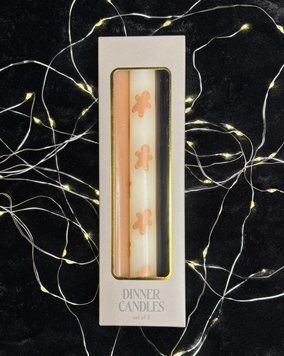 Набір свічок Dinner Candles з пряничними чоловічками, 3 шт по 22 см DC22GGM фото