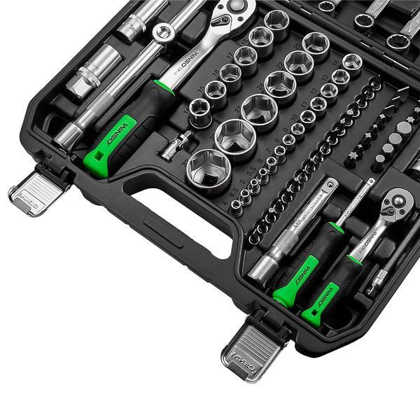 Професійний набір інструментів в кейсі WINSO Pro 1/2", 1/4" 72 T, CR-V, 82 од. (4шт/ящ) 924082 фото