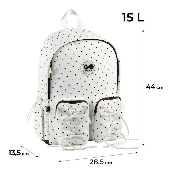 Рюкзак GoPack Education Teens молочний (GO26-130L-1) GO26-130L-1 фото