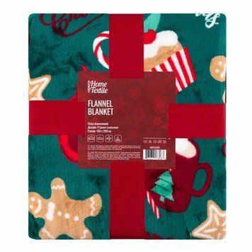 Плед ARDESTO Christmas Flannel &laquo;Різдвяні смаколики&raquo;, 160&times;200 см (ART0122PB) ART0122PB фото