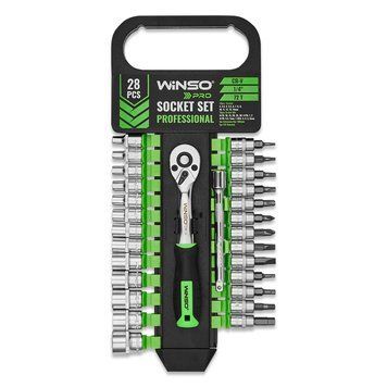 Набір торцевих головок WINSO PRO 1/4&Prime; 72T 28шт 904028 фото