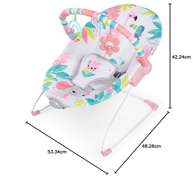 Шезлонг-гойдалка Bright Starts Flamingo Vibes W25-ED8325 фото