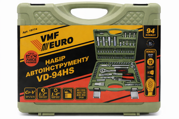 Набір професійного автоінструменту VMF EURO, 94 одиниці, VD-94HS(4шт/упак) 101710 фото