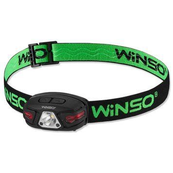 Ліхтар налобний WINSO 250 lm LED 5W, 850 mAh, сенсор, білий/червоний 750500 фото