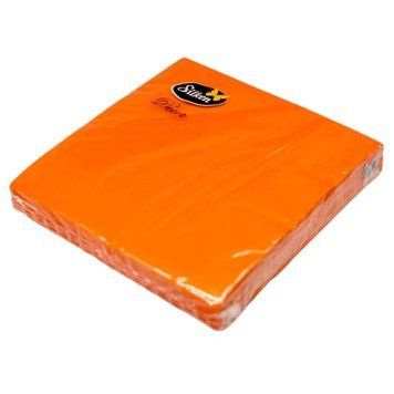 Silken Серветки паперові Помаранчеві 33&times;33 см 3 шари 20 шт (2000323318163) SNO33320 фото
