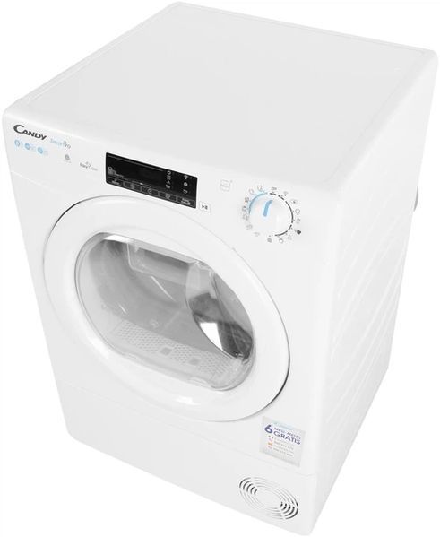 Сушильна машина Candy CSOEH8A2TE-S, 8кг/Дисплей/16 програм/З тепловим насосом/Обробка парою CSOEH8A2TE-S фото