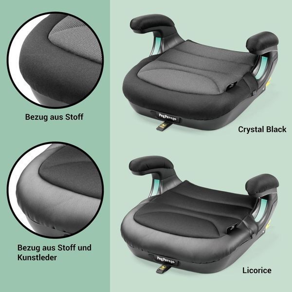 Автокрісло-бустер Peg Perego Viaggio Shuttle Isofix 125&ndash;150 см, чорне W25-ED8951 фото