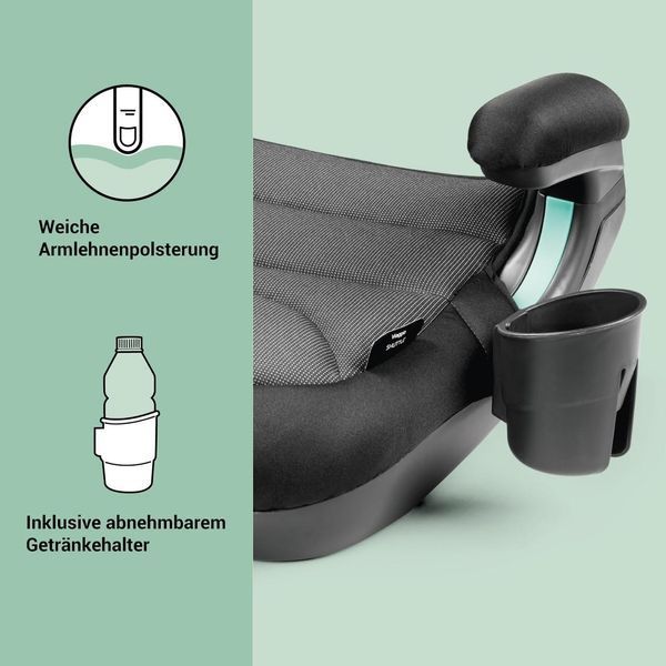Автокрісло-бустер Peg Perego Viaggio Shuttle Isofix 125&ndash;150 см, чорне W25-ED8951 фото