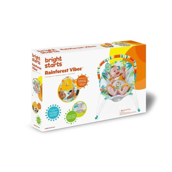 Шезлонг-гойдалка Bright Starts Rainforest Vibes W25-ED8733 фото