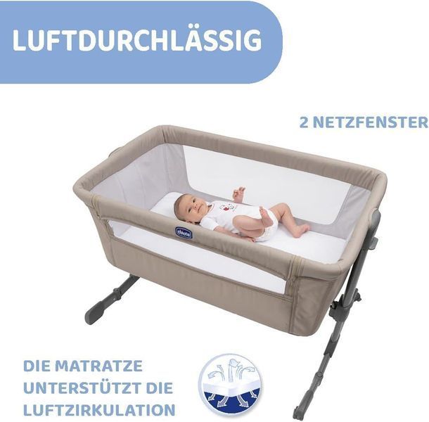 Ліжечко Chicco Next2Me Essential, бежеве W25-ED8796 фото