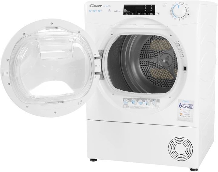 Сушильна машина Candy CSOEH8A2TE-S, 8кг/Дисплей/16 програм/З тепловим насосом/Обробка парою CSOEH8A2TE-S фото