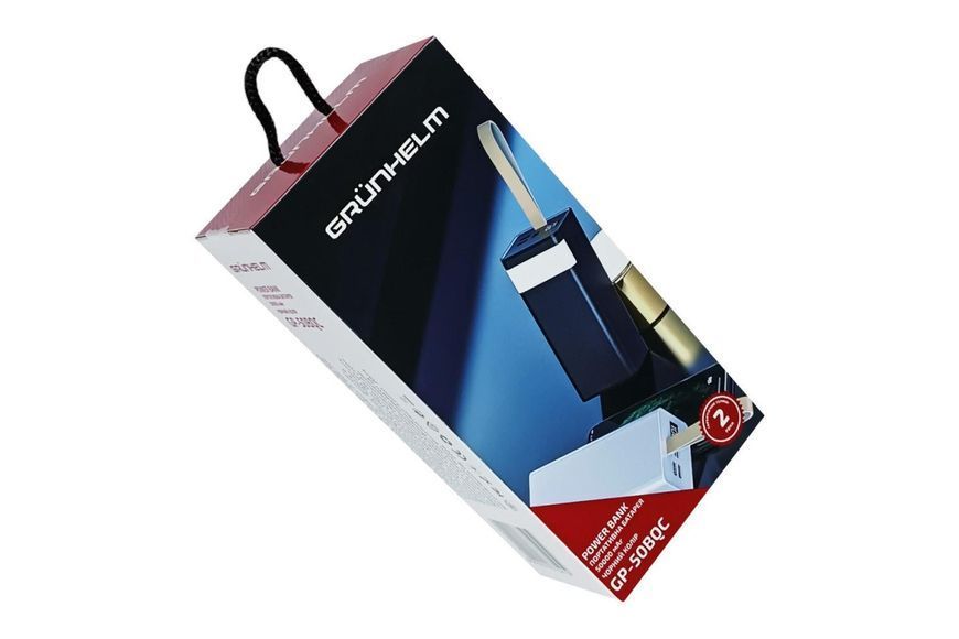Повербанк GRUNHELM GP-50BQC 50000 mAh 22.5W чорний GP-50BQC фото