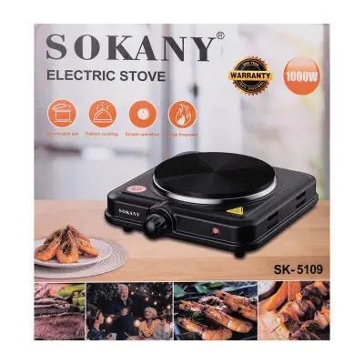 Електрична настільна плитка SOKANY SK-5109, 1 конфорка SK-5109 фото