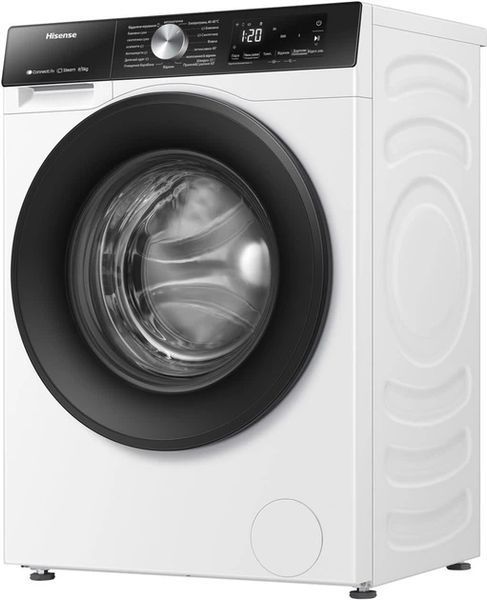 Прально-сушильна машина Hisense WD3S8043BW3/UA,8кг/5кг/1400об/Інвертор/Wi-Fi /Steam/Чорна панель/люк WD3S8043BW3/UA фото