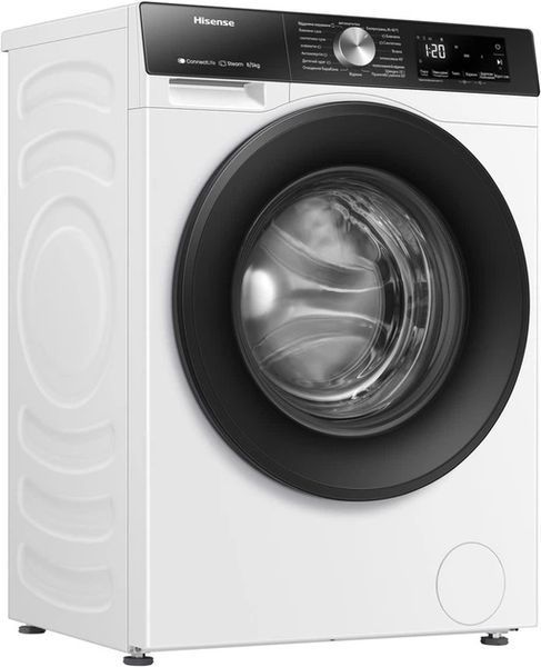 Прально-сушильна машина Hisense WD3S8043BW3/UA,8кг/5кг/1400об/Інвертор/Wi-Fi /Steam/Чорна панель/люк WD3S8043BW3/UA фото