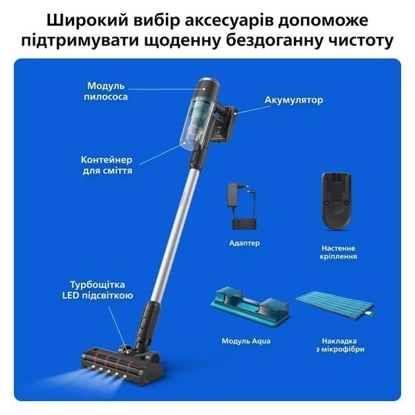Акумуляторний пилосос PHILIPS XC3131/01 XC3131/01 фото