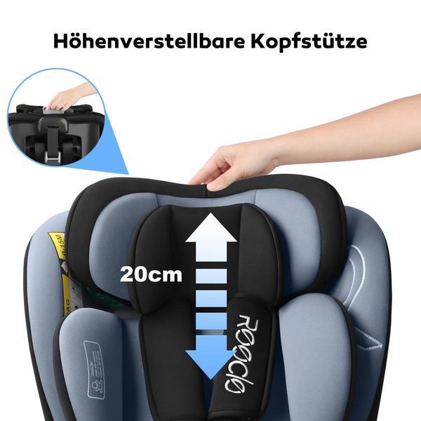 Дитяче автокрісло Reecle 360 i-Size, 0&ndash;36 кг W25-ED8019 фото