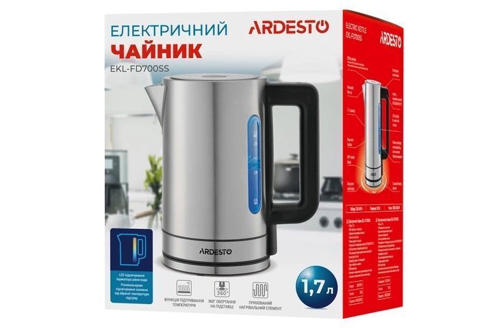 Електрочайник Ardesto EKL-FD700SS EKL-FD700SS фото