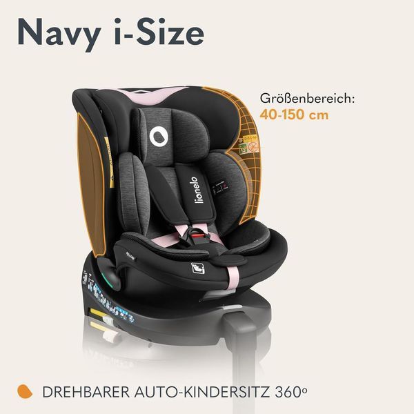 Автокрісло Lionelo Navy i-Size 360&deg;, 40&ndash;150 см W25-ED8921 фото