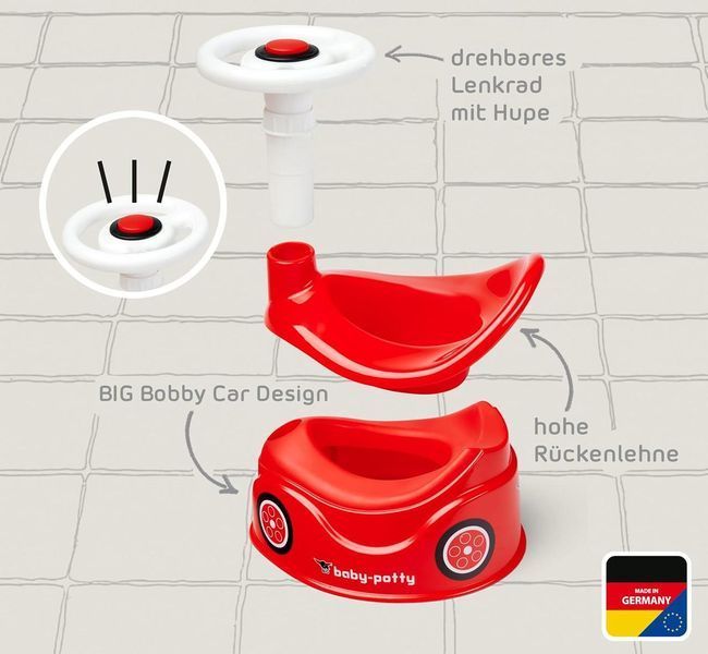 Дитячий горщик BIG-Baby-Potty у дизайні Bobby-Car W25-ED9039 фото