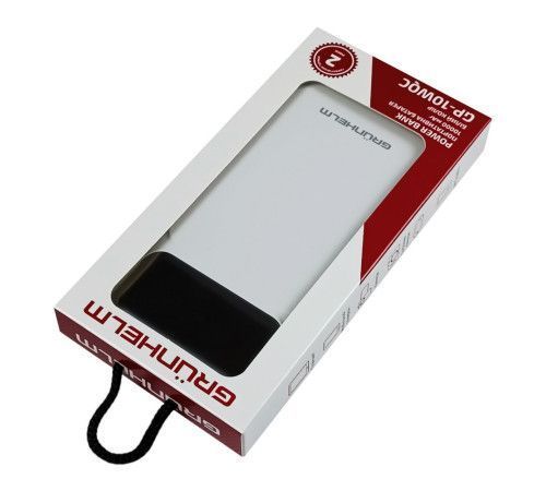 Повербанк GRUNHELM GP-10WQC 10000 mAh 22.5W білий GP-10WQC фото