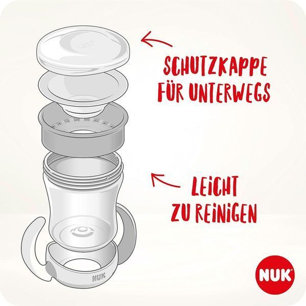 Набір чашок-непроливайок NUK Mini Magic Cup 160 мл (2 шт.), для хлопчика W25-ED8192 фото