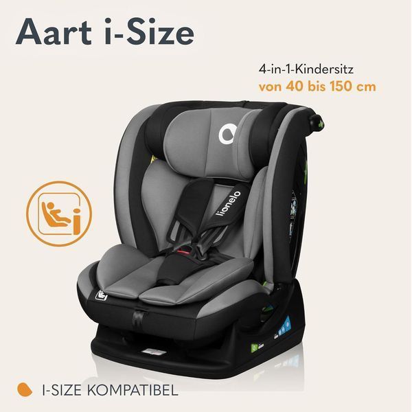 Дитяче автокрісло Lionelo Aart i-Size, 40&ndash;150 см W25-ED8726 фото