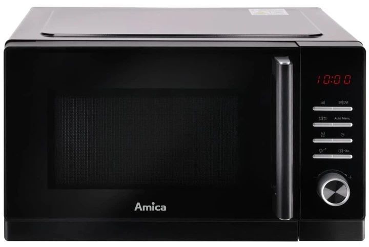 Мікрохвильова піч Amica AMMF23E1GFB, 23л/900Вт/Без поворотного столу/Гриль/Чорний AMMF23E1GFB фото