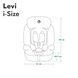 Дитяче автокрісло Lionelo Levi i-Size, 76&ndash;150 см W25-ED8773 фото 9