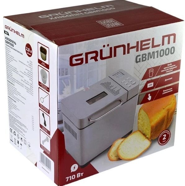 Хлібопічка GRUNHELM GBM1000, 710 Вт GBM1000 фото