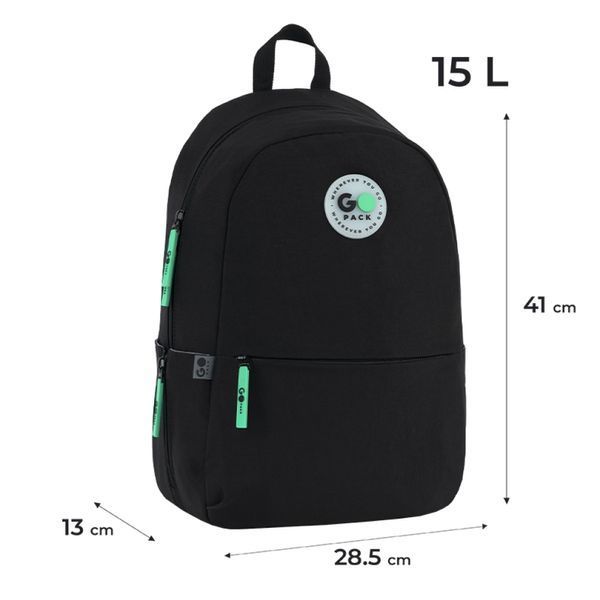 Рюкзак GoPack Education Teens чорний (GO26-188M-4) GO26-188M-4 фото