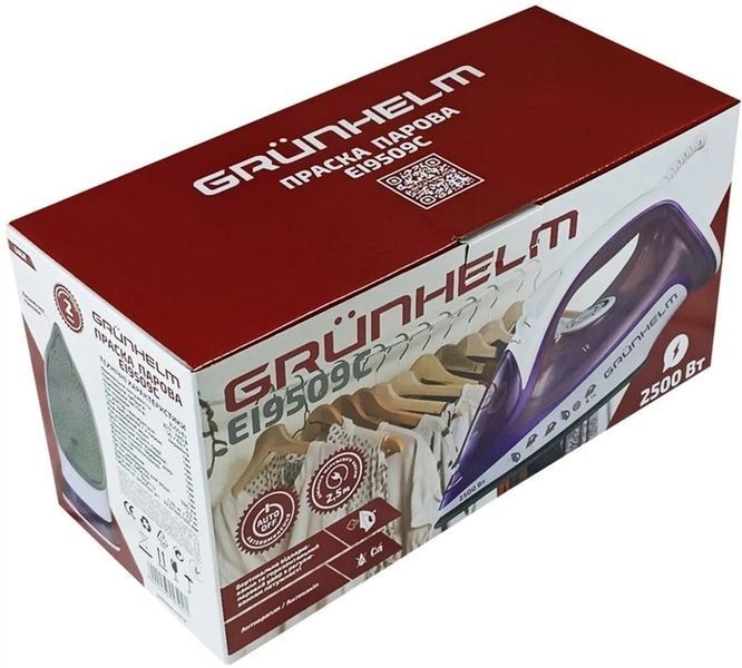 Праска GRUNHELM EI9509C 2500 Вт керамічна підошва EI9509C фото