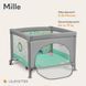 Ліжечко-манеж Lionelo Mille 2-в-1, 100&times;100 см, до 15 кг W25-ED8013 фото 2