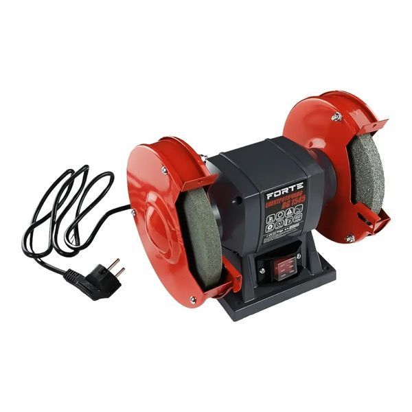 Електроточило FORTE BG1545 450Вт, 150х16х12,7мм, 2950об/хв. з двома шліфкругами BG1545 фото