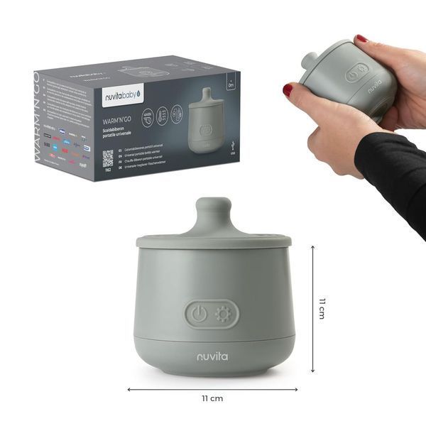 Портативний підігрівач пляшечок Nuvita 1162 Warm&rsquo;n&rsquo;Go з USB W25-ED8620 фото