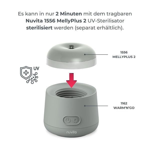 Портативний підігрівач пляшечок Nuvita 1162 Warm&rsquo;n&rsquo;Go з USB W25-ED8620 фото