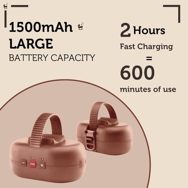 Автоматичний шезлонг-гойдалка для візочка ZAZU Robby, USB, водостійкий W25-ED8107 фото