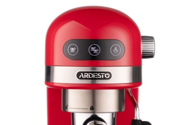 Кавоварка Ardesto YCM-E1501, 1,4л/20 бар/1350Вт/Ріжкова/Сенсорне керування/Кава мелена/Капучинатор YCM-E1501 фото