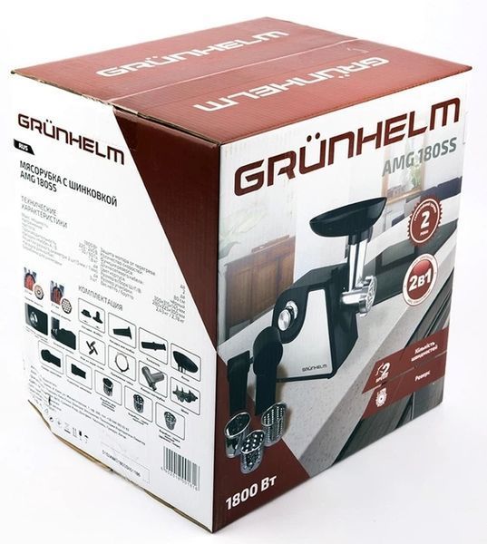 М&rsquo;ясорубка GRUNHELM AMG180SS 1800 Вт з реверсом AMG180SS фото