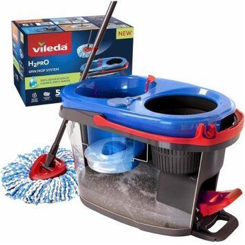 Vileda Набір для прибирання Spin Mop System Відро + швабра з віджимом (4023103254237) VILFLSPIN1 фото
