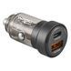 Автомобільний зарядний пристрій WINSO PRO 45W USB-C + USB-A, прозорий корпус 223245 фото 1