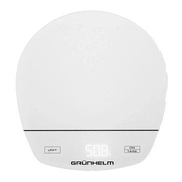 Кухонні ваги GRUNHELM KES-015LW білі KES-015LW фото