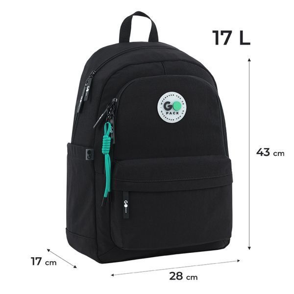 Рюкзак GoPack Education Teens чорний (GO26-141L-3) GO26-141L-3 фото