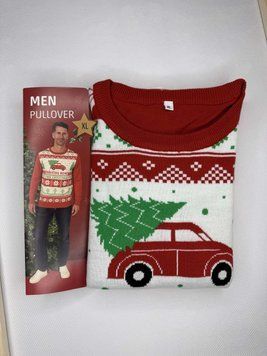 Чоловічий новорічний светр Men Pullover, розмір ХXL SVT-MEN-XXL фото