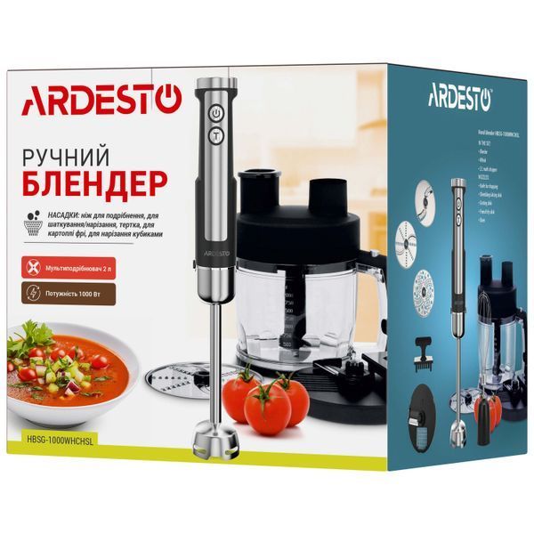 Занурювальний блендер Ardesto HBSG-1000WHCHSL HBSG-1000WHCHSL фото