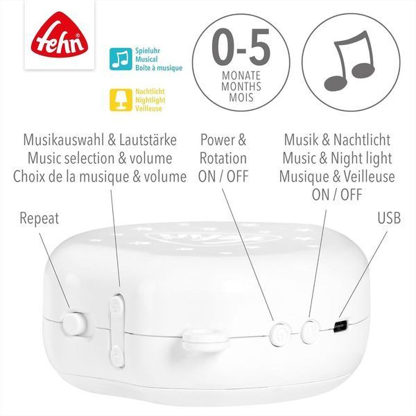 Fehn MP3-мобіль із нічником W25-ED9004 фото
